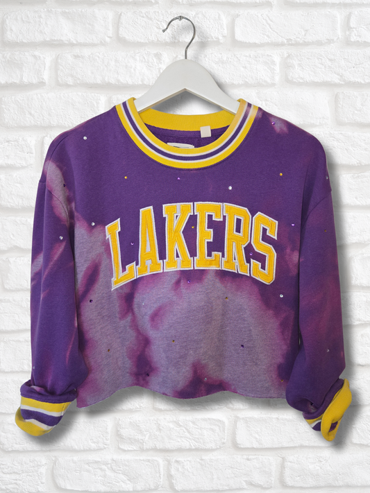 Los Angeles Lakers Crop Sweatshirt - Medium