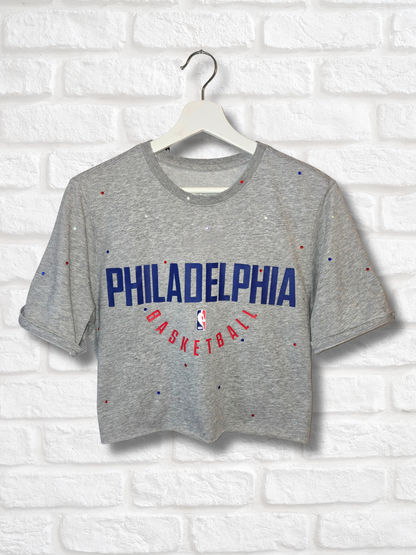 Philadelphia 76ers Crop Top - Medium