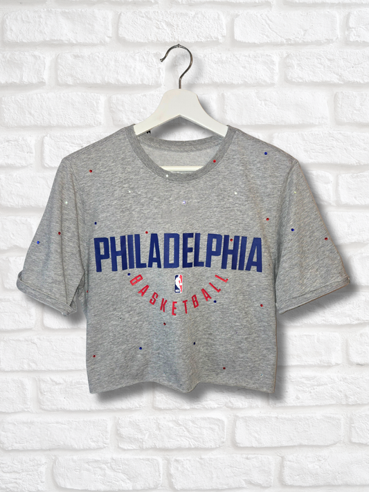 Philadelphia 76ers Crop Top - Medium