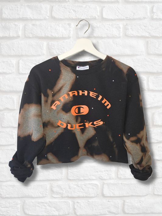 Anaheim Ducks Crop Sweatshirt - Small