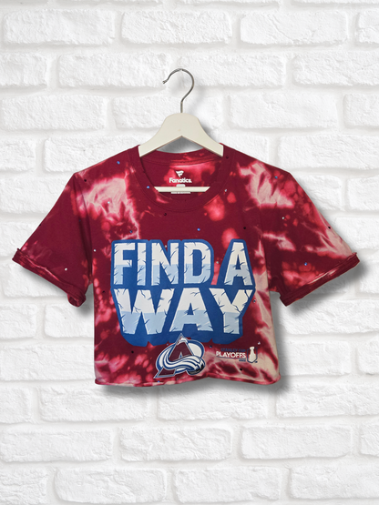 Colorado Avalanche Crop Top- Small