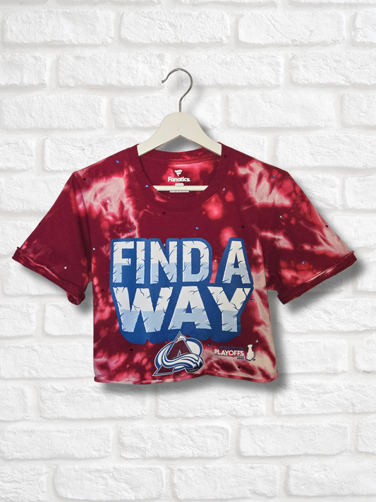 Colorado Avalanche Crop Top- Small