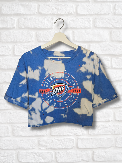 OKC Thunder Crop Top - Medium