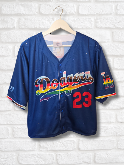 Los Angeles Dodgers Pride Crop Jersey - XL
