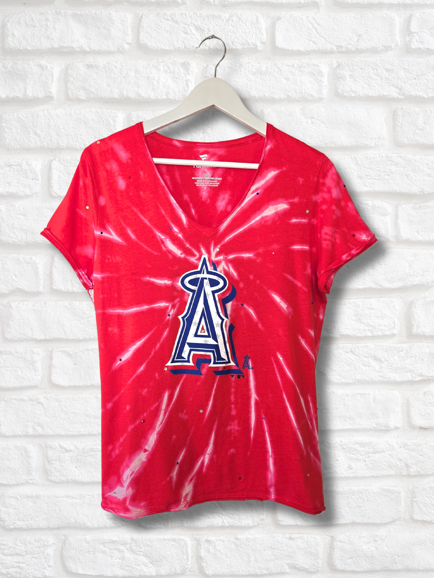 Los Angeles Angels Stars & Stripes Fitted Tee- Large