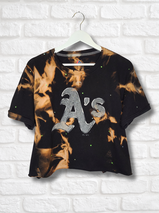 Vegas Athletics Crop Top- Large