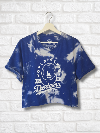 Los Angeles Dodgers Crop Top  - Large