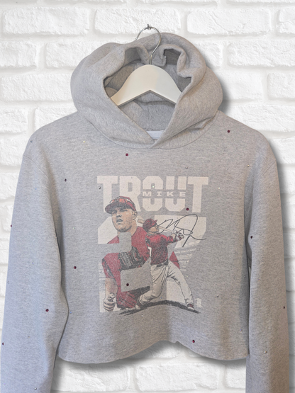 Los Angeles Angels Crop Hoodie-Small