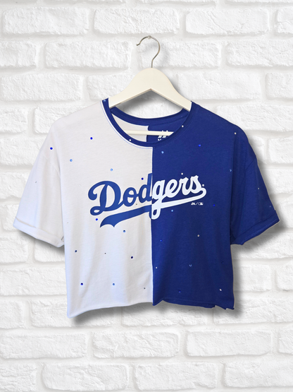 Los Angeles Dodgers Crop Top- Small