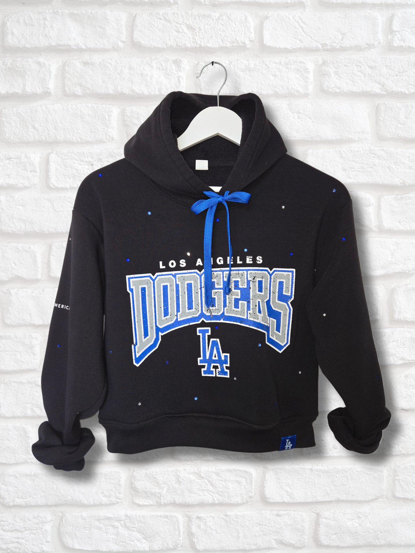 Los Angeles Dodgers Crop Hoodie - Medium