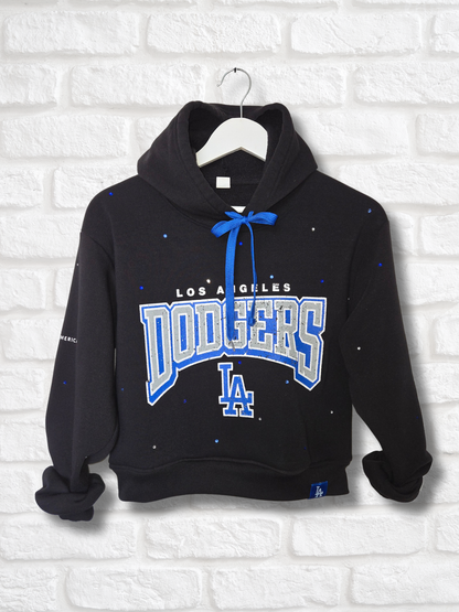 Los Angeles Dodgers Crop Hoodie - Medium