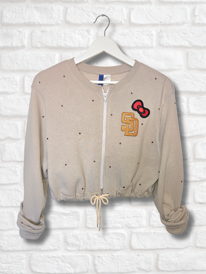 San Diego Padres HK Crop Zip-Up Sweatshirt