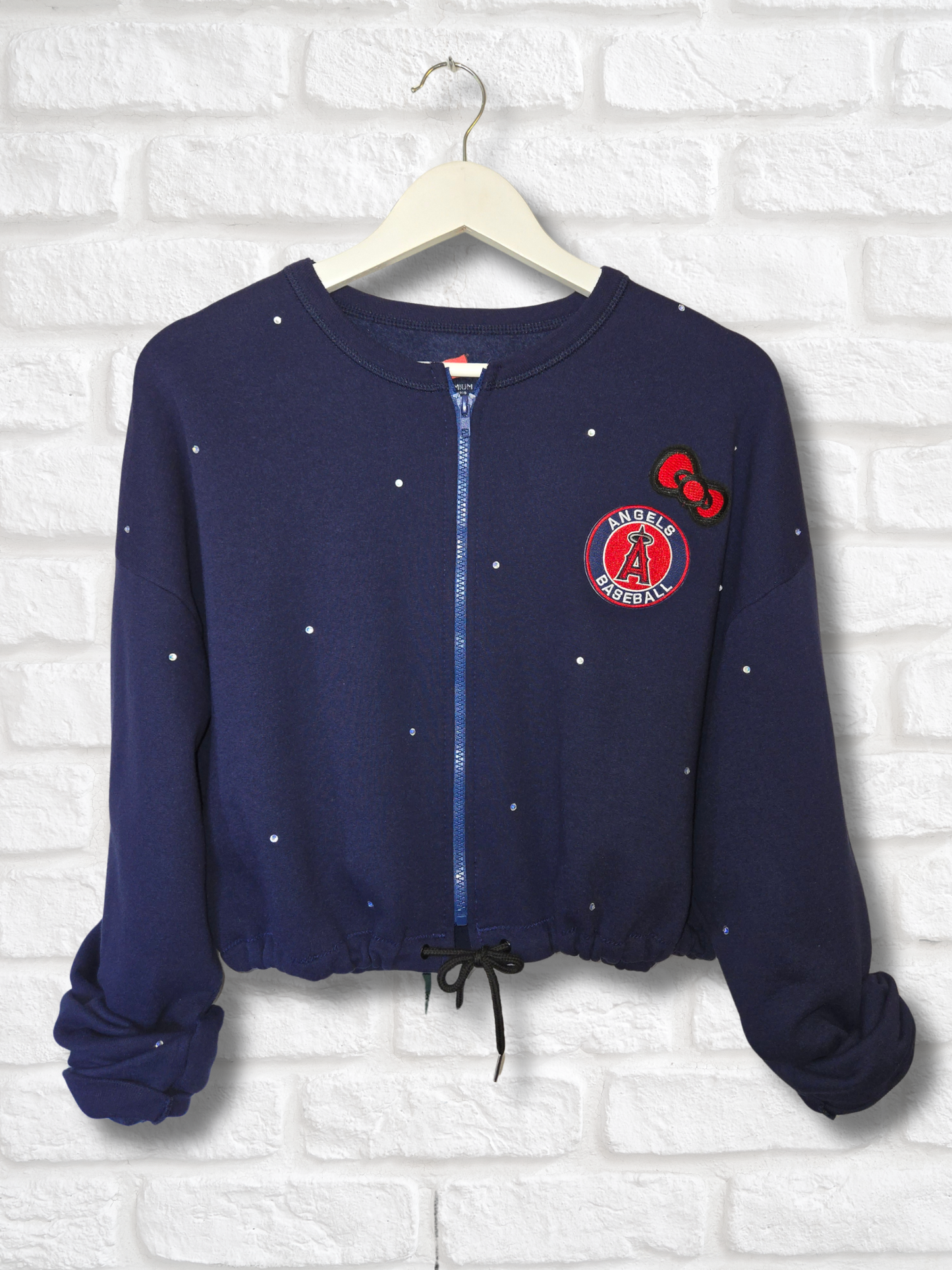Los Angeles Angels HK Crop Zip-Up Sweatshirt - XL