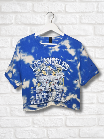 Los Angeles Dodgers Crop Top  - Large
