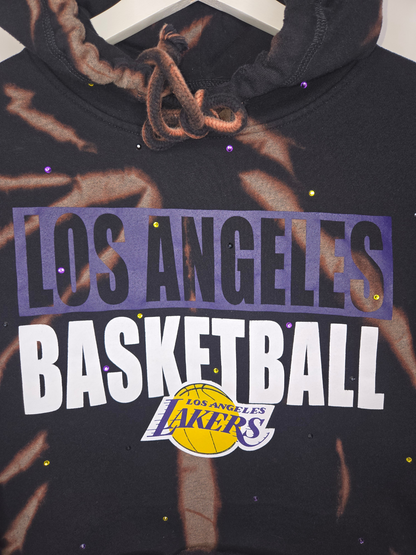 Los Angeles Lakers Crop Hoodie - Small