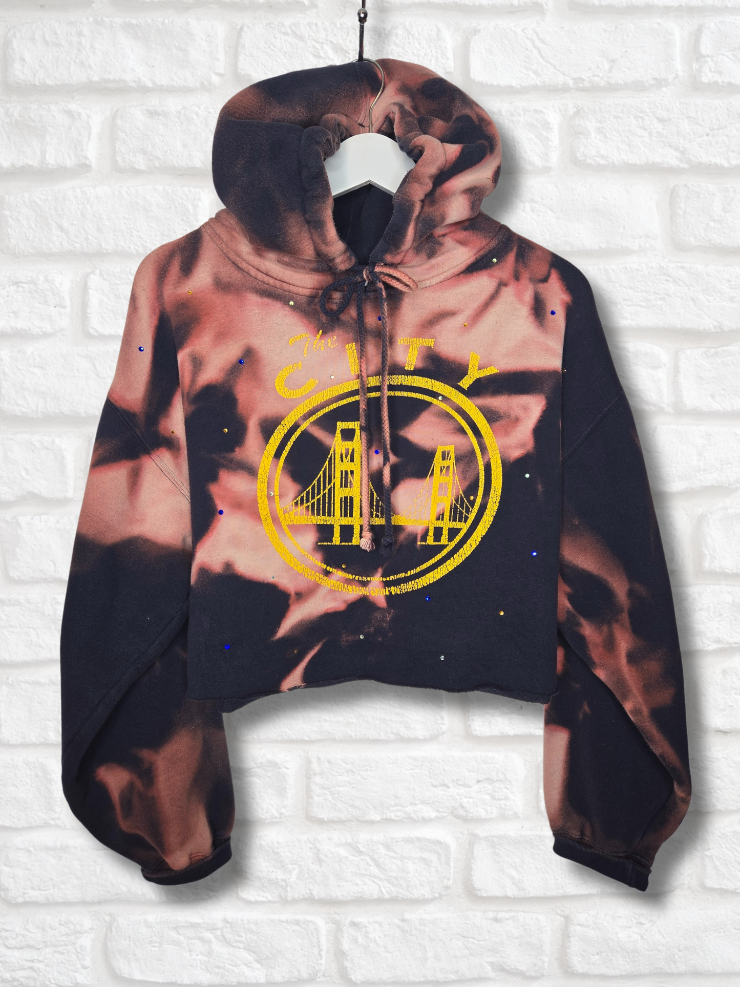 Golden State Warriors Crop Hoodie - Medium