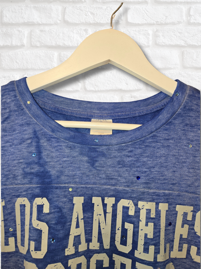Los Angeles Dodgers Crop Top  -Small