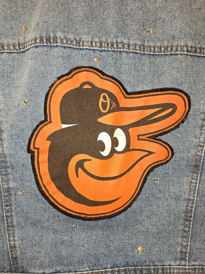 Baltimore Orioles Crop Rhinestone Jacket