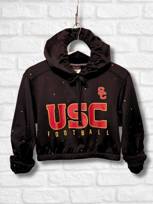 USC Trojans Crop Hoodie