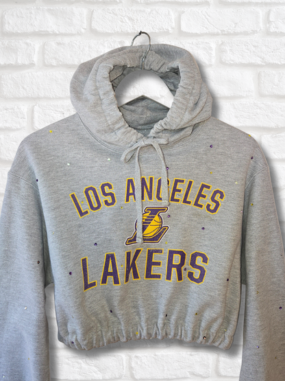 Los Angeles Lakers Crop Hoodie - Medium
