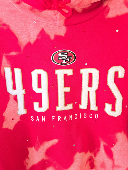 San Francisco 49ers Crop Hoodie