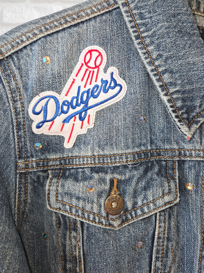 Los Angeles Dodgers Rhinestone Denim Jacket