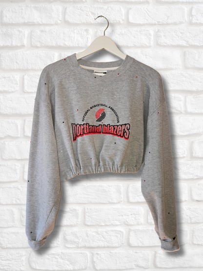 Portland Trail Blazers Crop Sweatshirt