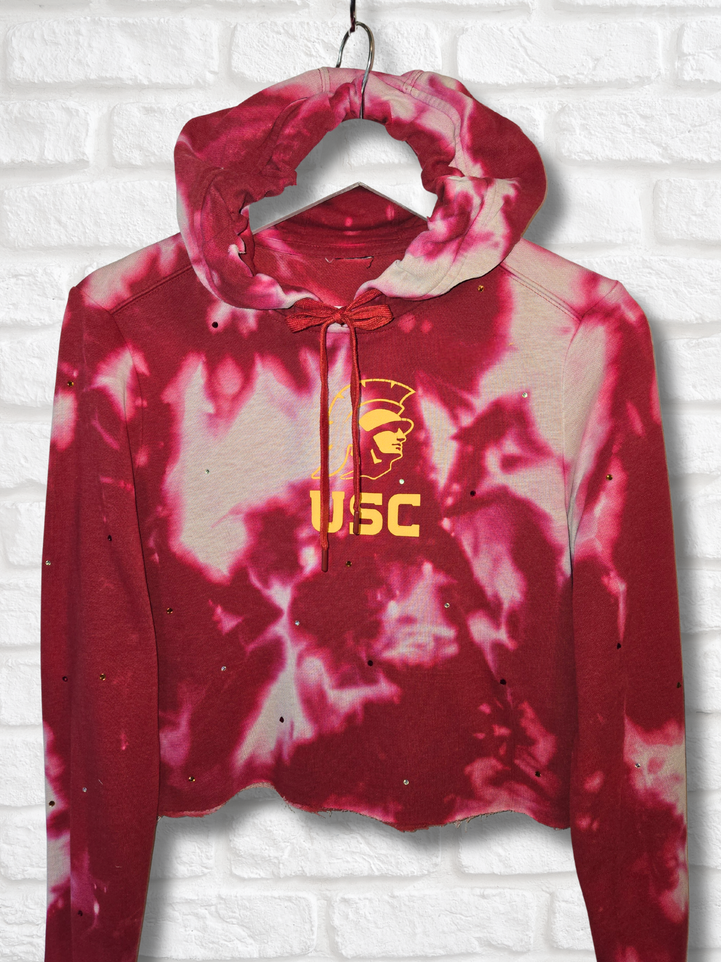 USC Trojans Crop Hoodie