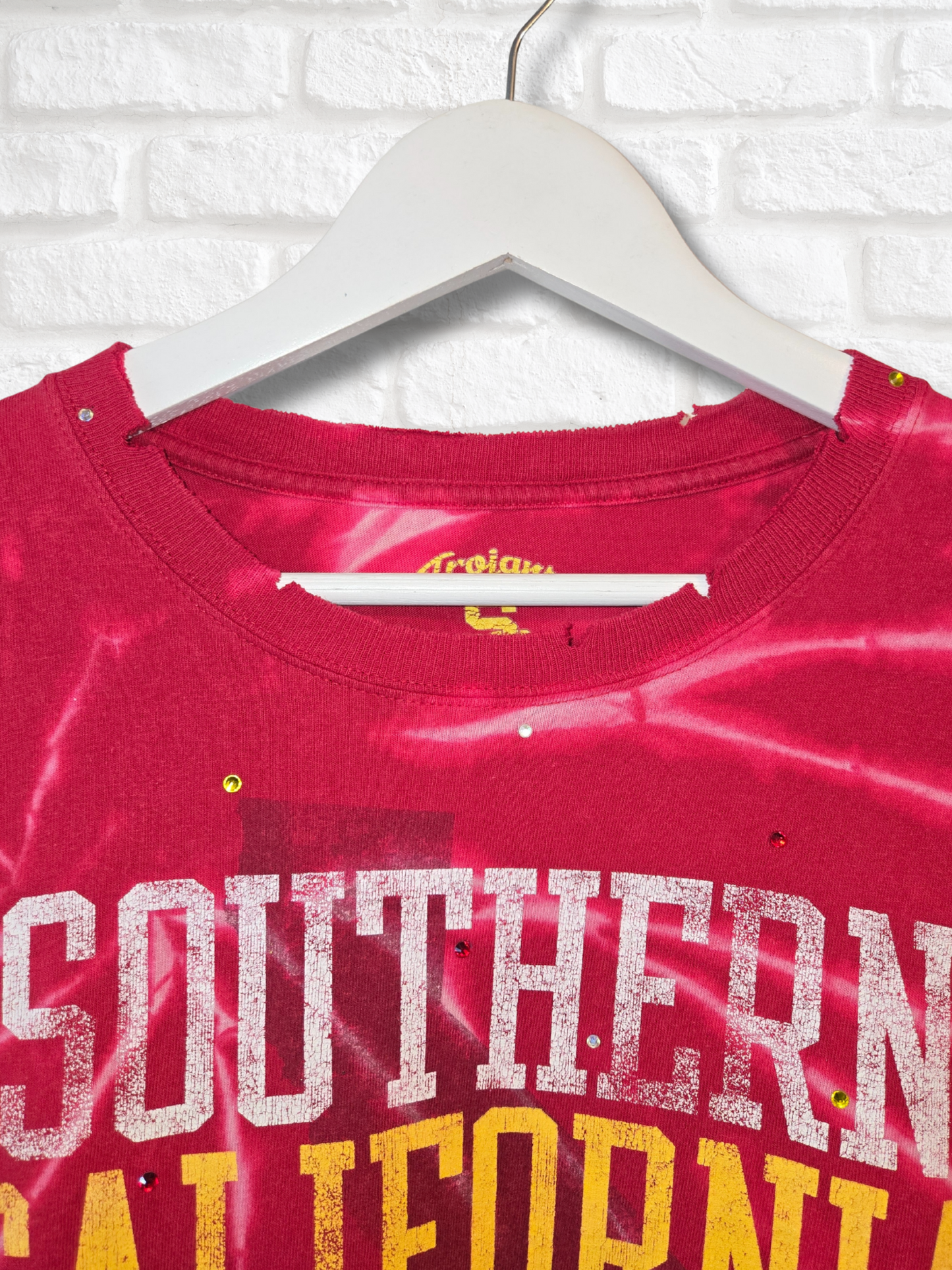 USC Trojans Long Sleeve Crop Top