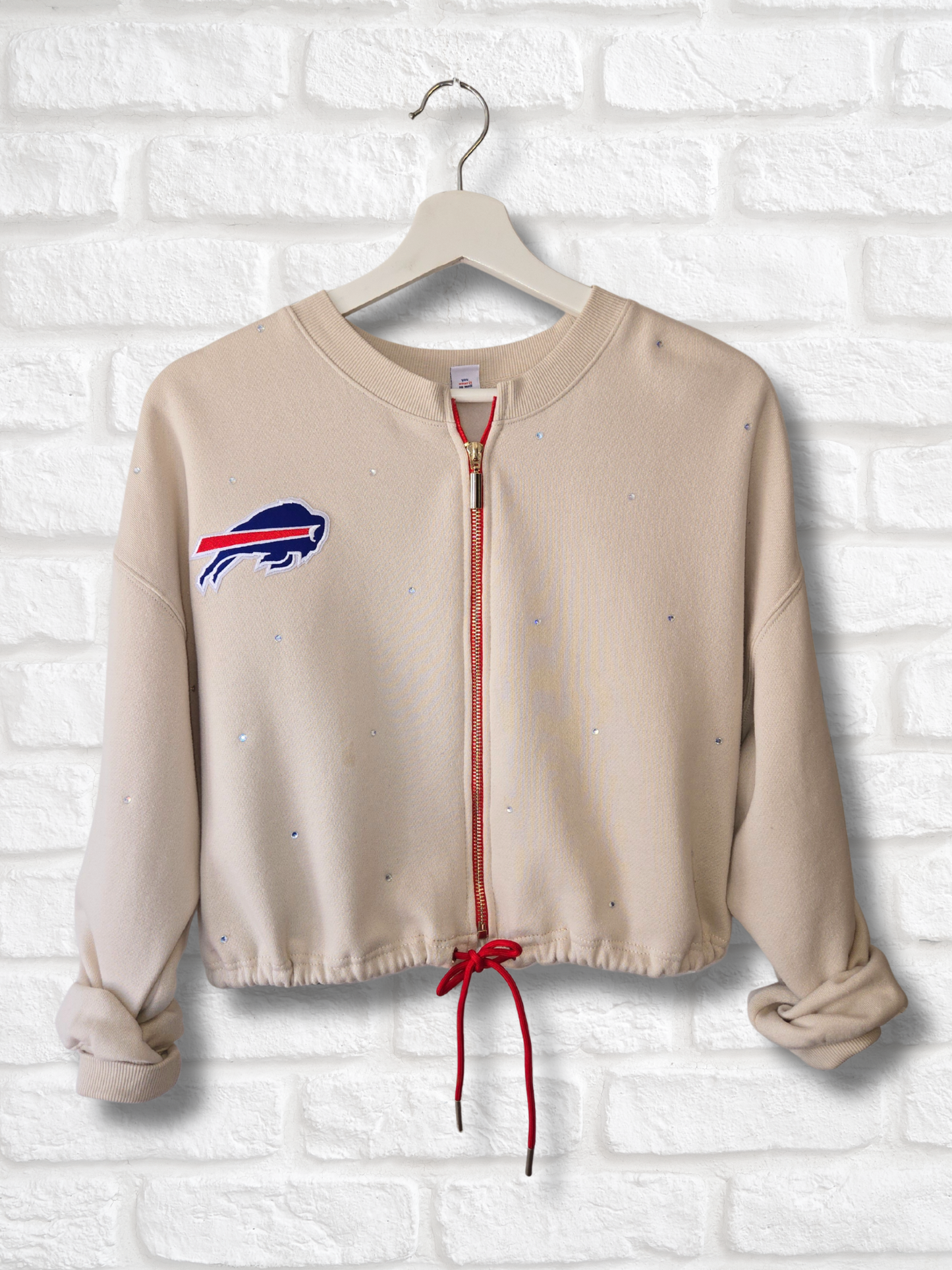 Buffalo Bills Crop Zip-Up Sweatshirt