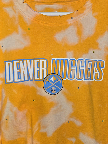 Denver Nuggets Long Sleeve Crop Top - Large
