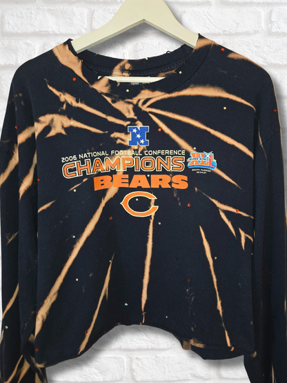 Chicago Bears Long Sleeve Crop Top