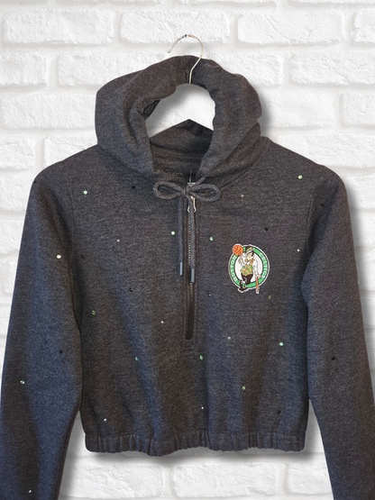Boston Celtics Crop Hoodie - Medium
