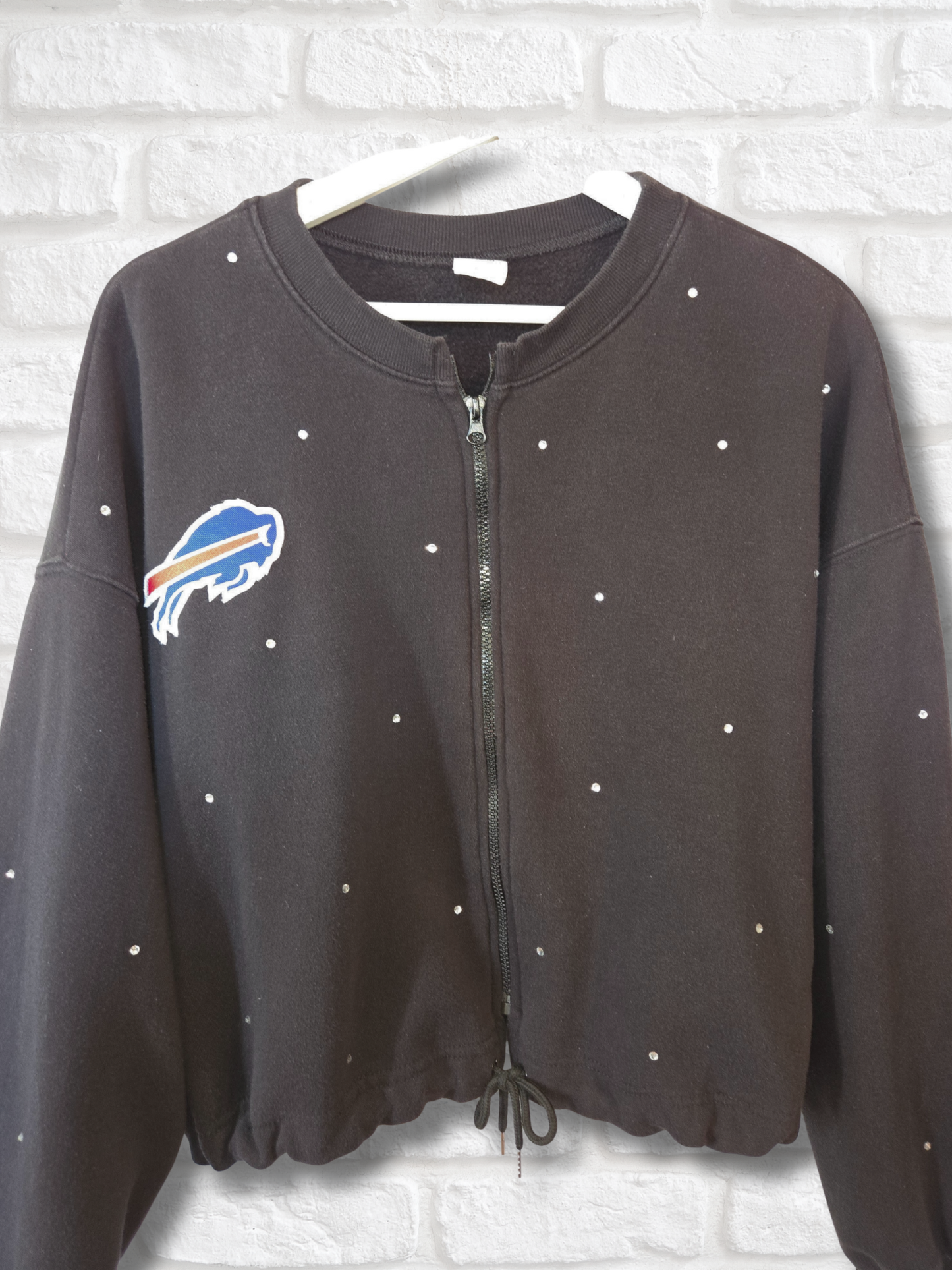 Buffalo Bills Crop Zip-Up Sweatshirt