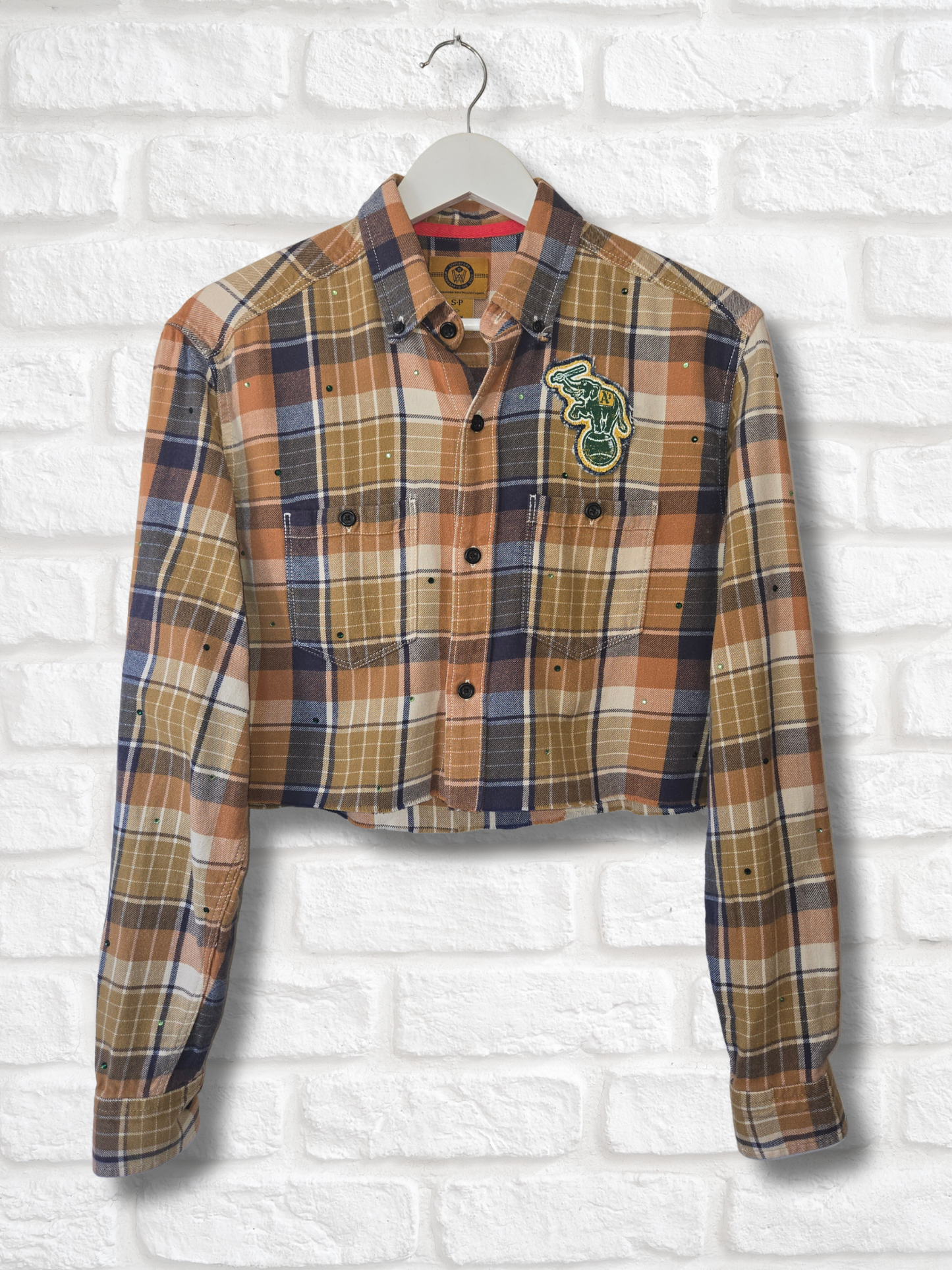 Athletics Crop Flannel