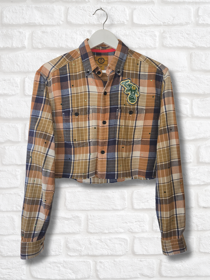 Athletics Crop Flannel