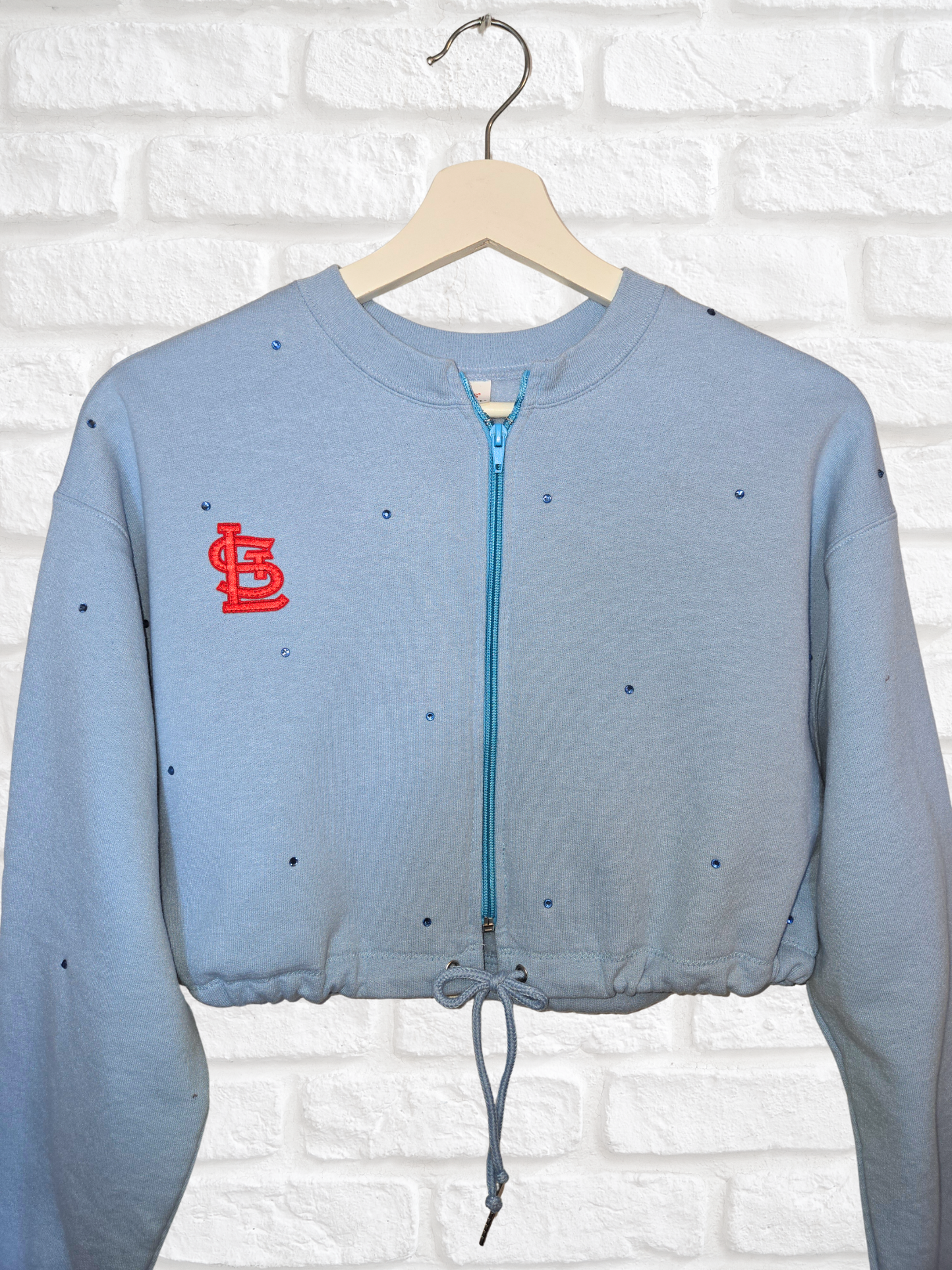 St. Louis Cardinals Crop Zip-Up Sweatshirt
