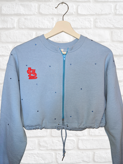 St. Louis Cardinals Crop Zip-Up Sweatshirt