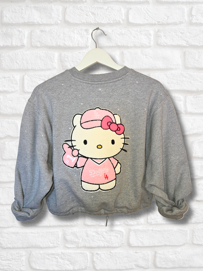 Dodgers HK Crop Zip-Up Sweatshirt