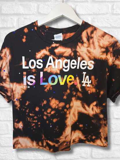 Los Angeles Dodgers Pride Crop Top - Large