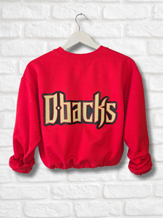 Arizona Diamondbacks Crop Zip-Up Sweatshirt - Medium