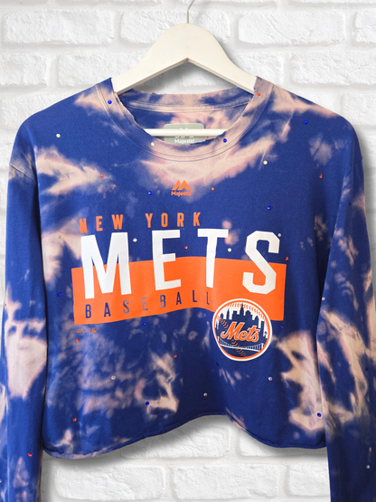 New York Mets Crop Top- Large
