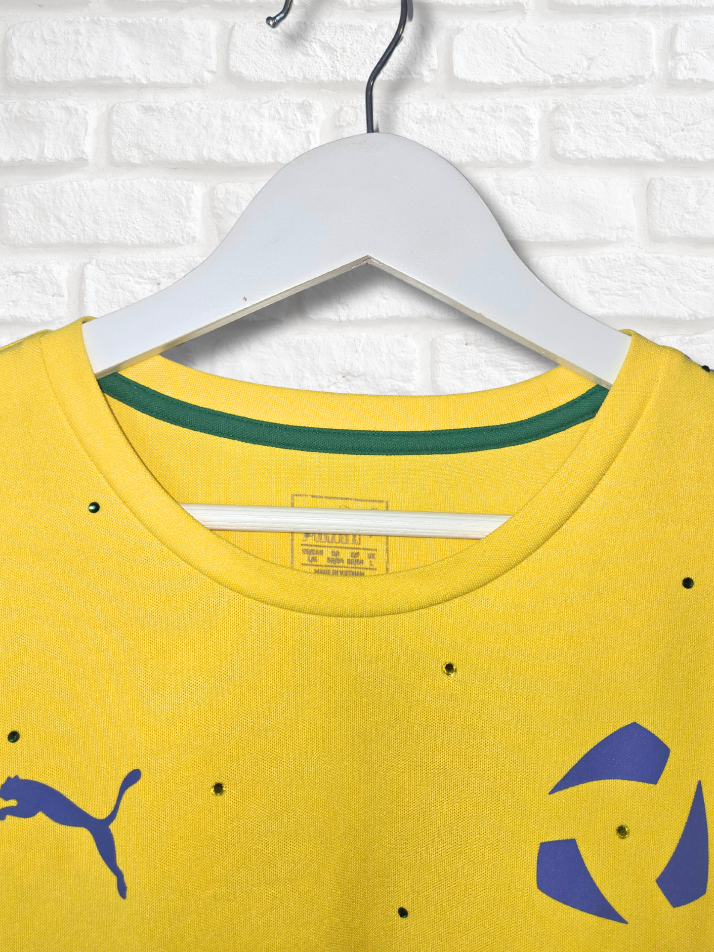 Team Brasil Ruffle Crop Top - Large