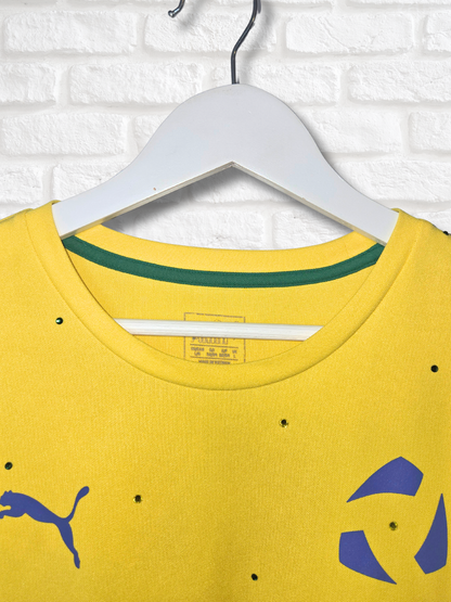 Team Brasil Ruffle Crop Top - Large