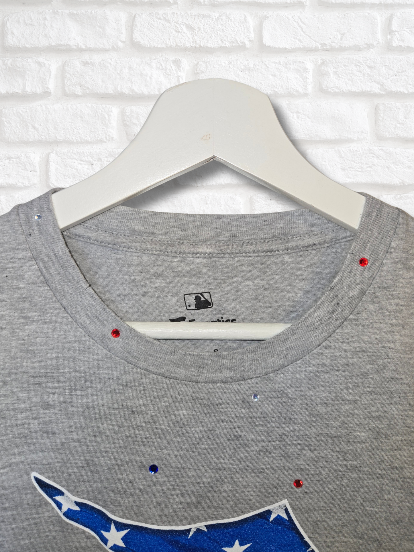 Detroit Tigers Stars & Stripes Crop Top- Small