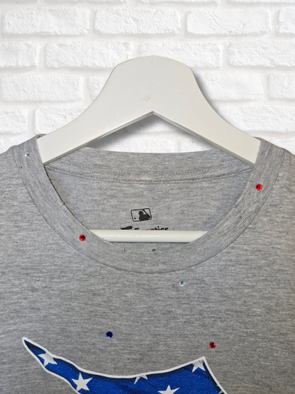 Detroit Tigers Stars & Stripes Crop Top- Small