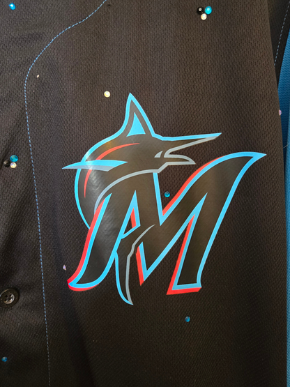 Miami Marlins Crop Jersey- XL