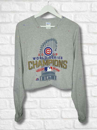 Chicago  Cubs Crop Top- XL