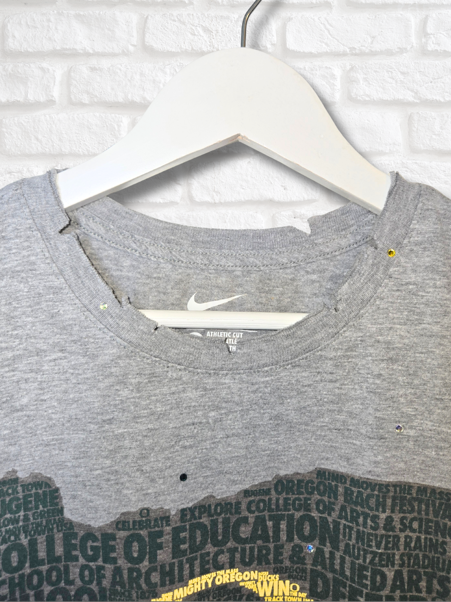 Oregon Ducks Ruffle Crop Top - XS