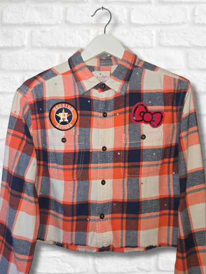 Astros HK Crop Flannel